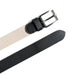 Cream & Black Braided Canvas Leather Belt Classy Leather Bags
