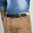 Cream & Black Braided Canvas Leather Belt Classy Leather Bags