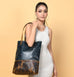 Green Women's Leather Tote Classy Leather Bags