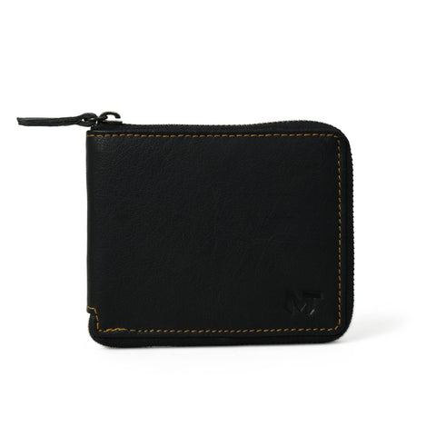 Adams Bi-Fold Wallet- Black Classy Leather Bags