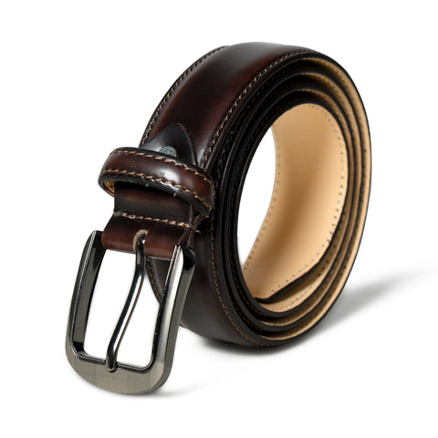 Eclipse Dark Brown Leather Belt Classy Leather Bags