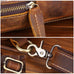 Crazy Horse Leather Chest Pack Handmade Chest Bag Casual Shoulder Messenger Bag RockCow Leather Studio