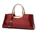 Fashionable Glossy Patent Leather Handbag for Brides Trendy Attic Store01
