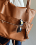 The Lillian Diaper Bag - Cognac Baldwin Baby Company