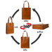 Chestnut Elegance Leather Tote Classy Leather Bags