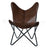 Dark Cuero Butterfly Chair Classy Leather Bags