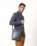 Boconi Garth Coated Zipper Leather Cross Body Bag Boconi