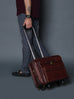 Wanderer Leather Trolly Suitcase Bag Classy Leather Bags