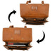 MaheTri Big Pocket- Tan Brown Classy Leather Bags
