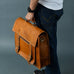 MaheTri Big Pocket- Tan Brown Classy Leather Bags