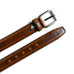 Eclipse Walnut Brown Leather Belt Classy Leather Bags