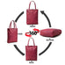 Maroon Leather Tote Bag Classy Leather Bags
