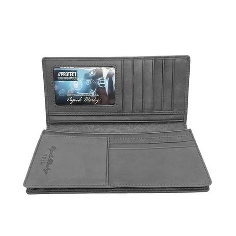 Osgoode Marley RFID Checkbook Wallet w/ Pocket 1276 Osgoode Marley