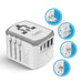 All-In-One International Travel Adapter - 5 in 1 - 2 USB-A & 2 USB-C - Max. 17.5W (3.5A) - White (UP-15KU-WH) Ceptics
