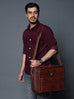 Wanderer Leather Trolly Suitcase Bag Classy Leather Bags
