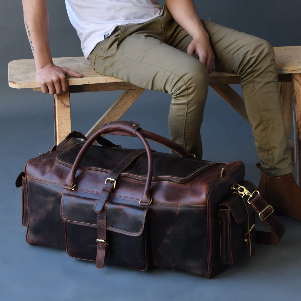 The Stellan Buffalo Duffel Classy Leather Bags