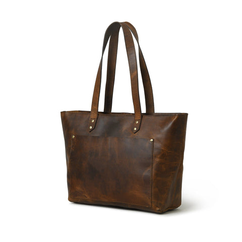 Essential Work Tote - Brown Classy Leather Bags