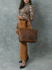 Essential Work Tote - Brown Classy Leather Bags
