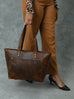 Essential Work Tote - Brown Classy Leather Bags