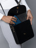 Black Elegance Crossbody Sling Bag Classy Leather Bags