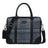 The Madison Plaid Briefcase Classy Leather Bags
