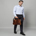 Modernist Leather Laptop Bag- Brown Classy Leather Bags