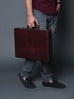 Executive Croco Leather Briefcase/Suitcase- Brown Classy Leather Bags