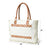 Urban Zigzag Canvas Shopper's Tote Classy Leather Bags