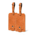 Tan Leather Luggage Tags Set Classy Leather Bags