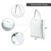White Leather Shoulder Tote Bag Classy Leather Bags