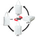 White Leather Shoulder Tote Bag Classy Leather Bags