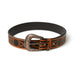 Western Cowboy Leather Belt - Black & Brown Classy Leather Bags