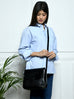 Diva Black Croco Sling Bag Classy Leather Bags