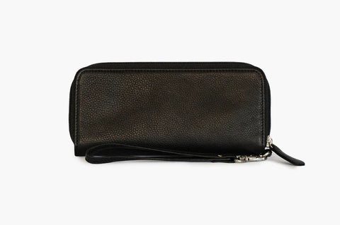 Osgoode Marley RFID Leather Zip Clutch w/ Wrist strap