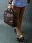 Laurent Leather Briefcase- Dark Brown Classy Leather Bags