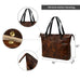 Portland Leather Tote with Zipper Classy Leather Bags