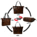 Portland Leather Tote with Zipper Classy Leather Bags