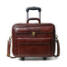 Wanderer Leather Trolly Suitcase Bag Classy Leather Bags