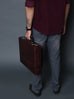 Executive Croco Leather Briefcase/Suitcase- Brown Classy Leather Bags