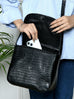 Diva Black Croco Sling Bag Classy Leather Bags