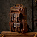 17" Retro Leather Laptop Travel Backpack, Full Grain Leather Backpack for School, Christmas gifts RockCow Leather Studio
