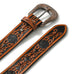 Western Cowboy Leather Belt - Black & Brown Classy Leather Bags