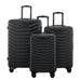 IZOD Phantom Lightweight Expandable ABS 3 Piece Luggage Set - 20", 24", and 28" Sizes with 360° Dual Spinning Wheels and Combo Lock