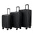 IZOD Phantom Lightweight Expandable ABS 3 Piece Luggage Set - 20", 24", and 28" Sizes with 360° Dual Spinning Wheels and Combo Lock