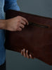 Zento Laptop Sleeve - Dark Brown Classy Leather Bags