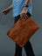 Zento Laptop Sleeve - Tan Brown Classy Leather Bags