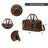 Espresso Elegance Carry on Duffle Classy Leather Bags