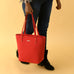 Era Vegan Leather Tote - Coral Red Classy Leather Bags