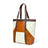 Geometric Design Leather Tote Classy Leather Bags