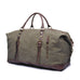 Vintage Canvas Leather Shoulder Bag Canvas Duffle Bag Crossbody Travel Bag RockCow Leather Studio